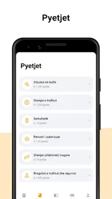 Autoshkolla Kosovë - Testet on android App screenshot 4